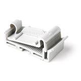 HellermannTyton FC1.2AH4 | Flat Ribbon Cable Clamp, Adhesive, 1.2'' Max Cable Width, 0.156" Hole Dia, Pa66, Gray, 500/Pkg