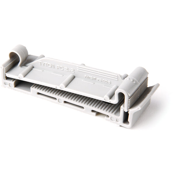 HellermannTyton FC2.2AH4 | Flat Ribbon Cable Clamp, Adhesive, 2.2'' Max Cable Width, 0.156" Hole Dia, Pa66, Gray, 500/Pkg