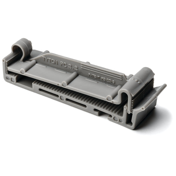 HellermannTyton FC2.2H4 | Flat Ribbon Clamp, 2.2" Max Cable Width, 0.156" Hole Dia, Pa66, Gray, 500/Pkg