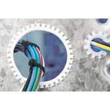 HellermannTyton FTB | Grommet, Panel Thickness 0.051''-0.083'', Ptfe, Natural, 9.7Ft/Pkg