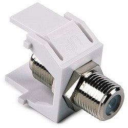 HellermannTyton FINSERT-W | F Connector Module, White, 1/pkg