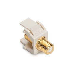 HellermannTyton FINSERT3G-FW | F Connector Module, 3GHz, Office White, 1/pkg