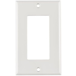 HellermannTyton FPR-W | Rectangular Decorator Faceplate, ABS 94V-0, White, 1/pkg