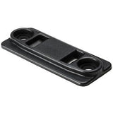 HellermannTyton GTM50A0C2 | Grip Tie Mount For .5" Wide Grip Tie, Adhesive, Pa66Uv, Black, 100/Pkg