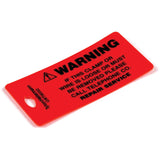 HellermannTyton GWC003X2 | Ground Wire Tag, Cable Tv Warning, Polyethylene, Orange, 25/Pkg