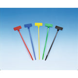 HellermannTyton IT18FL6L4 | Identification Tie, 4.3" Long, 18Lb Tensile Strength, Pa66, Blue, 200/Pkg