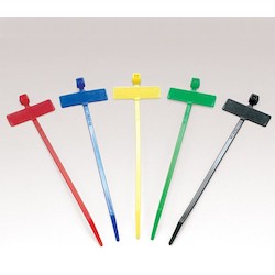 HellermannTyton IT18R3C2 | Identification Tie, 3.9" Long, 18Lb Tensile Strength, Pa66, Orange, 100/Pkg