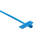 HellermannTyton IT18R6C2 | Identification Tie, 3.9" Long, 18Lb Tensile Strength, Pa66, Blue, 100/Pkg