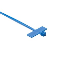 HellermannTyton IT18R6L4 | Identification Tie, 3.9" Long, 18lb Tensile Strength, PA66, Blue, 200/pkg