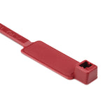 HellermannTyton IT50R2C2 | Milspec Identification Tie, 8" Long, Ms3368, 50Lb Tensile Strength, Pa66, Red, 100/Pkg
