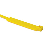 HellermannTyton IT50L4M4 | Milspec Identification Tie, 15.4" Long, Ms3368, 50Lb Tensile Strength, Pa66, Yellow, 1000/Pkg