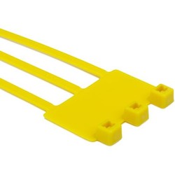 HellermannTyton IT50RT4K2 | Milspec Identification Tie, 8" Long, Ms3368, 50Lb Tensile Strength, Pa66, Yellow, 50/Pkg