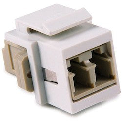 HellermannTyton LCMMINSERT-W | LC Multimode Fiber Module, Beige, White, 1/pkg