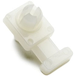 HellermannTyton LKCRF19C2 | Low Profile Rivet Mount, .938" x .47", 0.25" Hole, Max Pan .134", T18-T50 Ties, 100/pkg