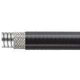 HellermannTyton LTBRDP25B-25M | Helaguard Spiral Metallic Conduit, Flexible, 0.75" (25Mm) Dia, Gs/Pvc, Black, 82Ft/Reel