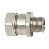 HellermannTyton LTP20-050-EXD | Hazardous Area Liquid-Tight Flex Met Comp Fitting, Straight, 1/2" Npt Thread, 0.50" (20Mm) Dia, Metal, 1/Pkg