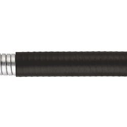 HellermannTyton LTP20B-25M | Helaguard Spiral Metallic Conduit, Flexible, 0.50" (20Mm) Dia, Gs/Pvc, Black, 82Ft/Reel