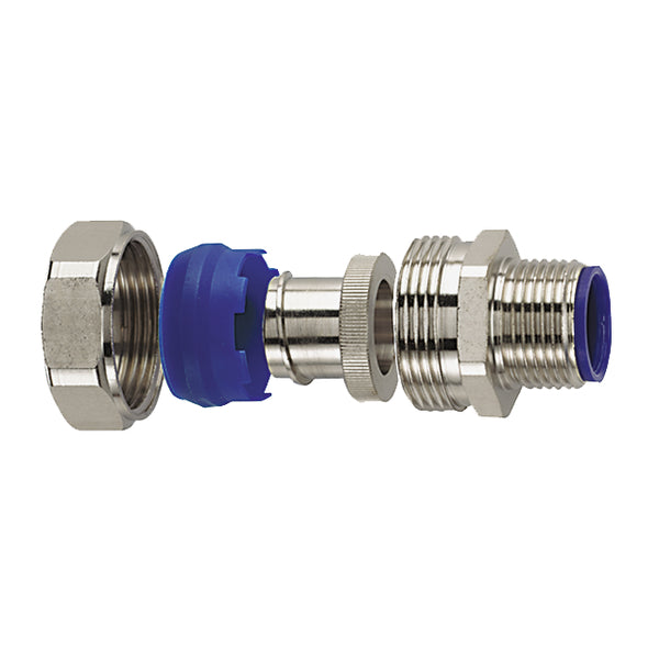 HellermannTyton LTP32-100-CUL | Helaguard Liquid-Tight Flex Met Fitting, Non-Ins Throat, Straight, 1" Npt Thread, 1.0" (32Mm) Dia, Npb, 2/Pkg