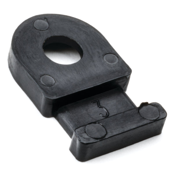 HellermannTyton MB20M4 | Cable Tie Anchor Mount, 0.81" X .49", 0.193" Hole Dia, 0.18" Max Tie Width, Pa66, Black, 1000/Pkg