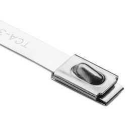 HellermannTyton MBT20H-S | Stainless Steel Tie, 20.5" Long, 450lb Tensile Strength, SS304, Metal, 50/pkg