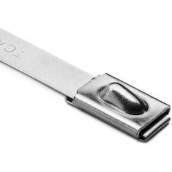 HellermannTyton MBT20H | Stainless Steel Tie, 20.5" Long, 450lb Tensile Strength, SS316, Metal, 50/pkg