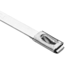 HellermannTyton MBT33H-S | Stainless Steel Tie, 33" Long, 450lb Tensile Strength, SS304, Metal, 50/pkg