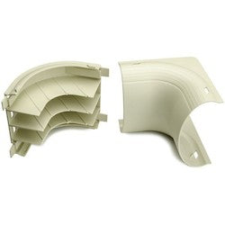HellermannTyton MCRI-IE | InfoStream Multi-Channel Raceway Elbow, PVC, Ivory, 1/pkg