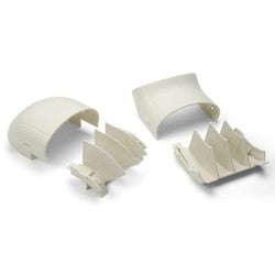 HellermannTyton MCRI-OE | InfoStream Multi-Channel Raceway Offset Elbow, PVC, Ivory, 1/pkg