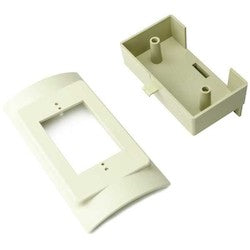 HellermannTyton MCRI-REB | InfoStream Multi-Channel Raceway Raised Electrical Box, PVC, Ivory, 1/pkg
