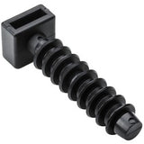 HellermannTyton MMB00C2 | Masonry Cable Tie Mount, 1.185" Long, .188" Hole Dia, .18" Max Cable Tie Width, PA66STHS,BK,100/pkg