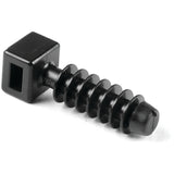 HellermannTyton MMB10C2 | Masonry Cable Tie Mount, 1.712"L, .312" Hole Dia, .18" Max Cable Tie Width, PA66STHS, Black, 100/pkg