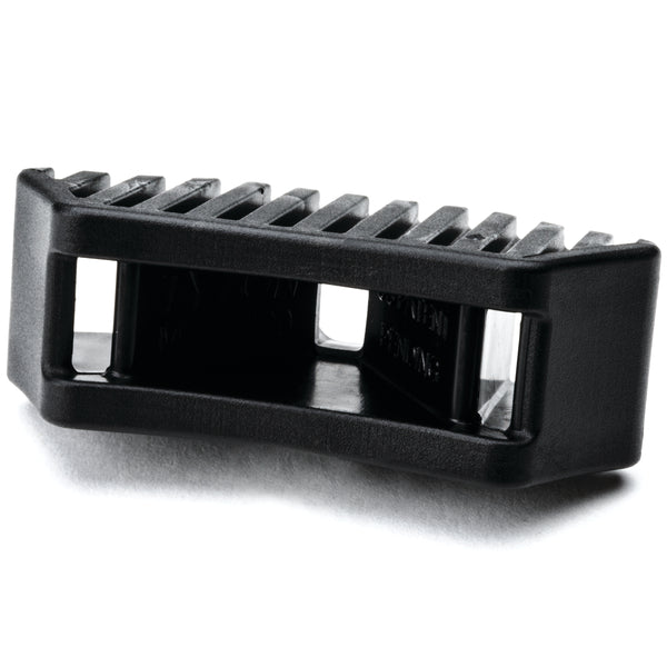 HellermannTyton MSBT1200HIRHSH1 | Saddle Mount For Button Head Tie, 0.44"-0.82" Mounting Hole, PA66HIRHSUV, Black, 500/pkg