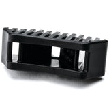HellermannTyton MSBT1200HIRHSH1 | Saddle Mount For Button Head Tie, 0.44"-0.82" Mounting Hole, PA66HIRHSUV, Black, 500/pkg
