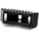 HellermannTyton MSBT1200HIRHSH1 | Saddle Mount For Button Head Tie, 0.44"-0.82" Mounting Hole, PA66HIRHSUV, Black, 500/pkg