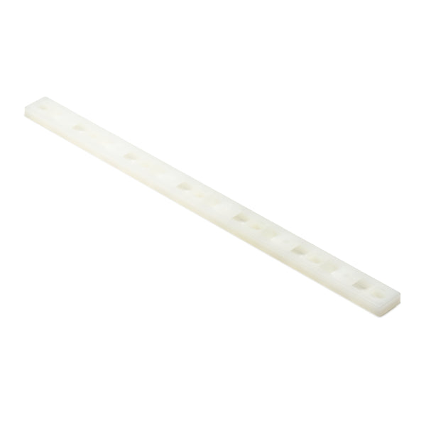 HellermannTyton MSMP6/109C2 | Cable Tie Mounting Plate, 9.5" x .62", .2" Hole Dia, .3" Max Tie Width, PA66, Natural, 100/pkg