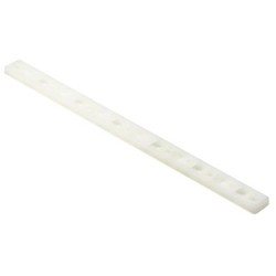 HellermannTyton MSMP6/109C2 | Cable Tie Mounting Plate, 9.5" x .62", .2" Hole Dia, .3" Max Tie Width, PA66, Natural, 100/pkg