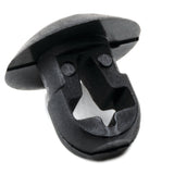 HellermannTyton PBM0M4 | Push-Button Cable Tie Mount, 0.25" Hole Dia, 0.12" Max Panel, 0.2" Max Tie Width, Pa66, Black, 1000/Pkg