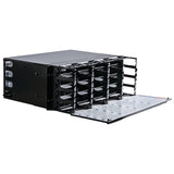 HellermannTyton RNA4UCN | RapidNet Distribution Chassis, 7.0 " Height, 16.0" Deep, 19.0 " Length, Metal, Black, 1/pkg