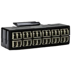 HellermannTyton RNGFAP12DMMLC | Rapidnet Fiber Adapter Panel 12 Dup, Mm, Lc Beige 1/Pkg