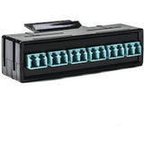HellermannTyton RNGFAP6DMMQLC | Rapidnet Fiber Adapter Panel 6 Dup, Mm, Lc Aqua 1/Pkg