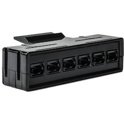 HellermannTyton RNGFAP6MTP | RapidNet Fiber Adapter Panel 6 MTP Black 1/pkg