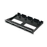 HellermannTyton RNGPP1URCM | Rapidnet Panel With Rear Cable Management, Black, 1/Pkg