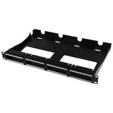 HellermannTyton RNGPP1URCM | Rapidnet Panel With Rear Cable Management, Black, 1/Pkg