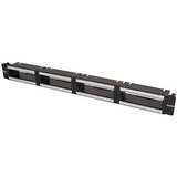 HellermannTyton RNGPP1URS | Rng Series Rapidnet Modular Panel With Rack-Snap 1U, Black, 1/Box