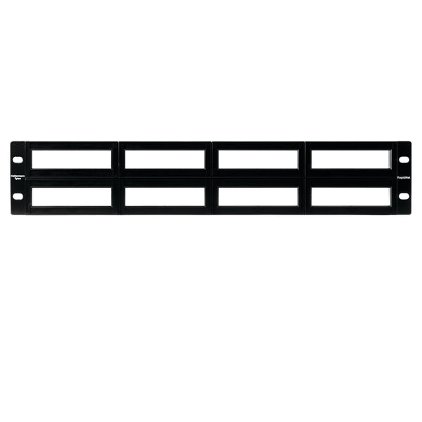 HellermannTyton RNGPP2URS | Rng Series Modular Panel With Rack-Snaps, 2U, Black, 1/Ctn