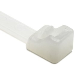 HellermannTyton RT40R9M4 | Releasable Cable Tie, Release Tab, 8.5" Long, 40 lb Tensile Strength, PA66, Natural, 1000/pkg
