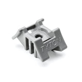HellermannTyton S2CM258HIRHSH1 | 2-Way Saddle Mount, 3.5" Max Bundle Diameter, 0.25" Stud Diameter, Pa66Hirhs, Gray, 500/Pkg