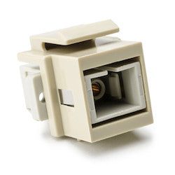 HellermannTyton SCMMINSERT-I | SC Multimode Fiber Insert, Beige, Ivory, 1/pkg