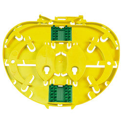 HellermannTyton SEIR-3A-YL | IR Single Circuit SE Tray with 2 x 3A Insert, Yellow, 6/pkg