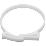 HellermannTyton SNP10010X2 | Snapper Hose Clamp, 3.80"–4.24" Bundle Diameter, Pom, White, 25/Pkg